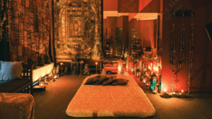 Lingam massage room in Warsaw – Blissful Massage Warsaw